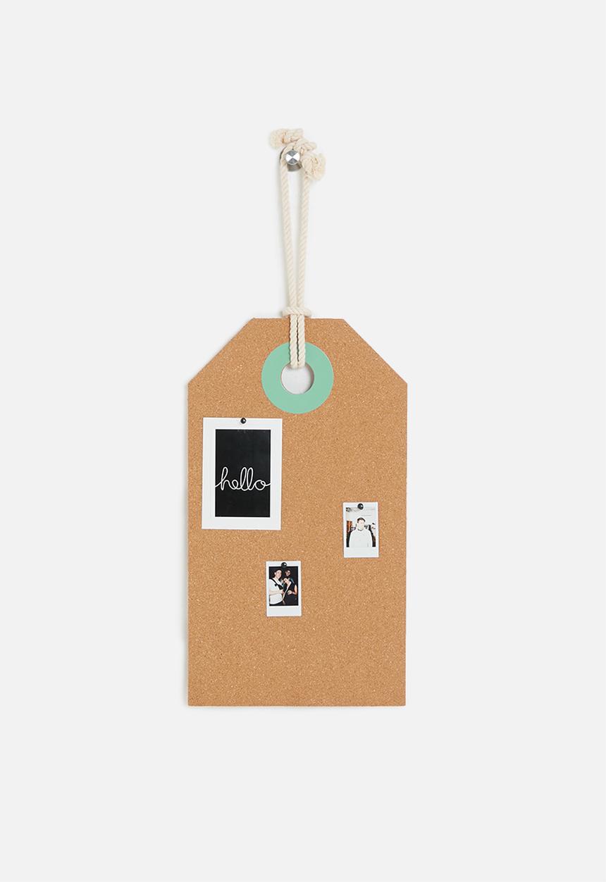 Present Time - Tag memo board - blue & neutral 