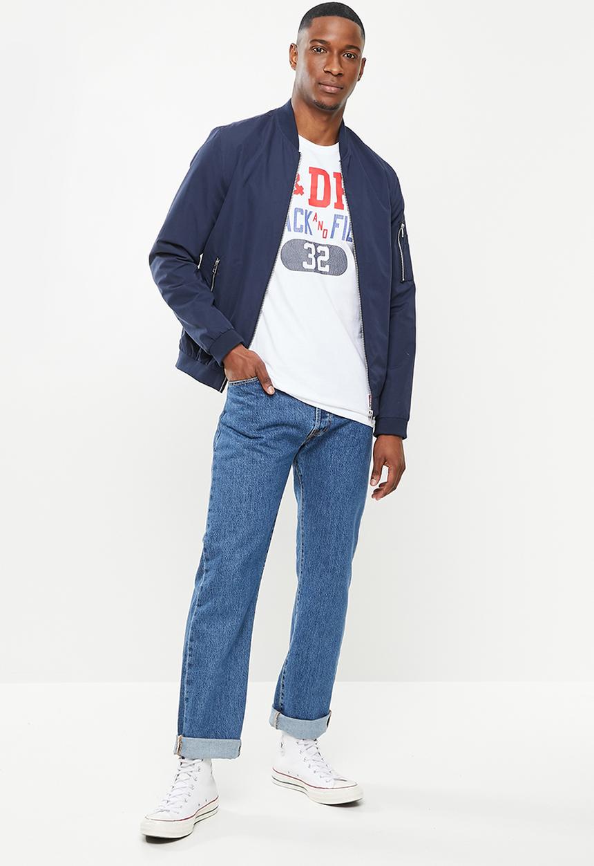 Superdry. - Track and field graphic tee - brilliant white