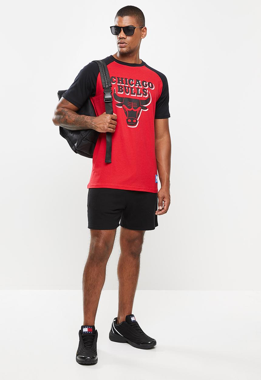 NBA - Nba bold & block T-shirt: bulls - black & red