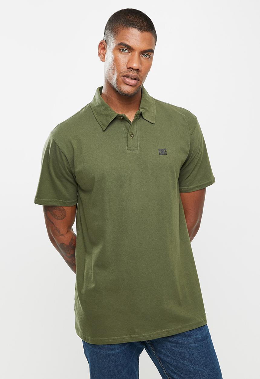 DC - Dc logo golf polo shirt - olive