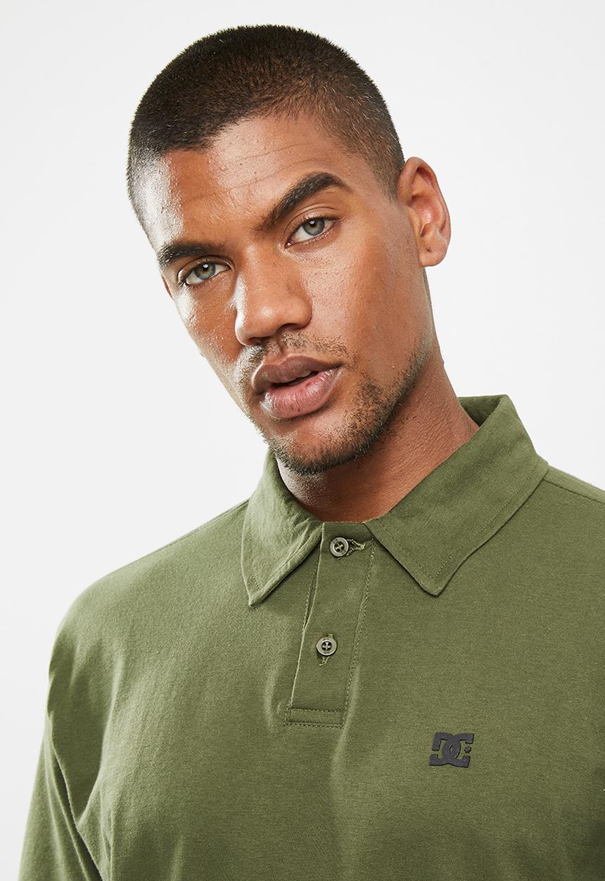 DC - Dc logo golf polo shirt - olive