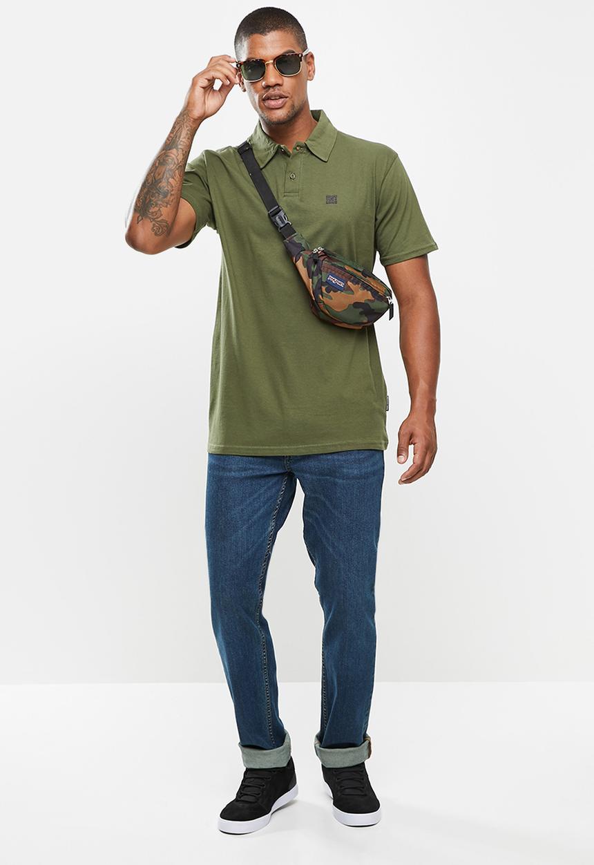 DC - Dc logo golf polo shirt - olive
