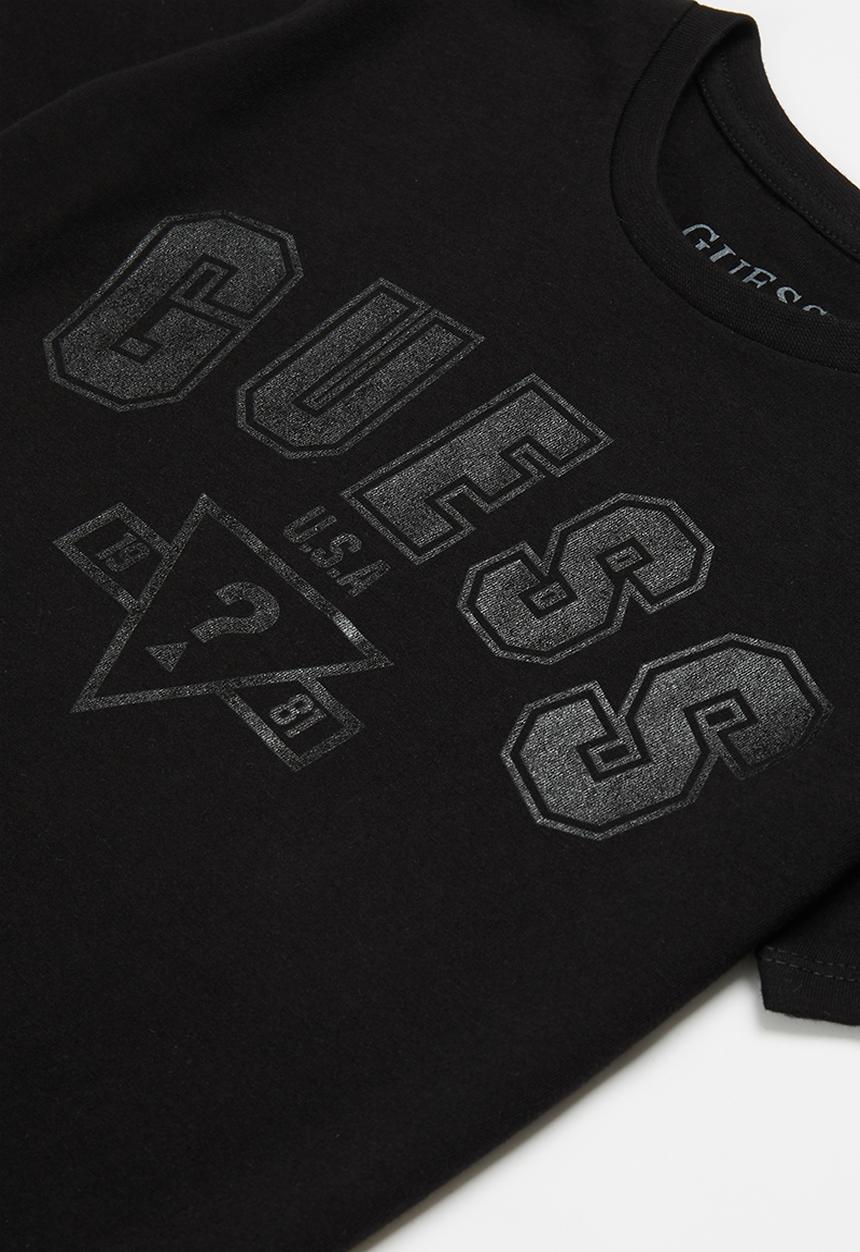 GUESS - Short sleeve guess tonal crew tee - black