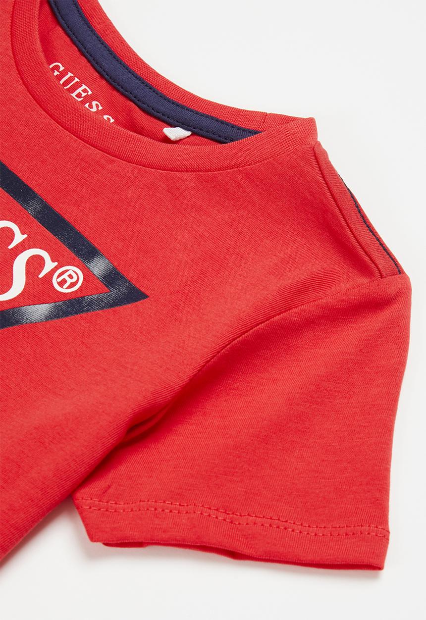 GUESS - Guess triangle tee - red