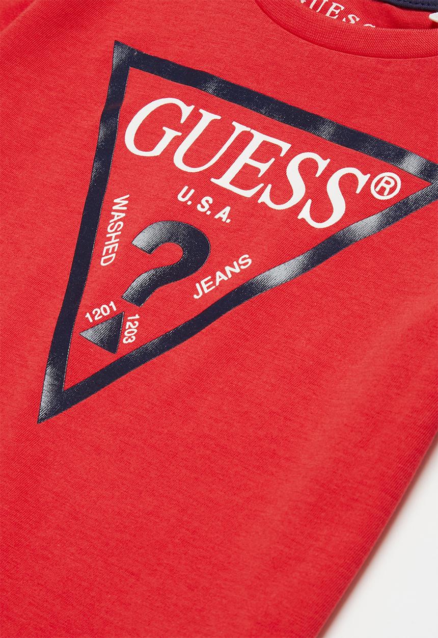 GUESS - Guess triangle tee - red