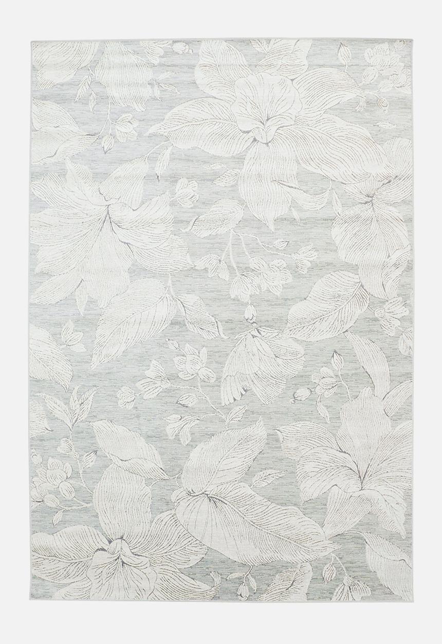 Hertex Haus - Linocut silverbush rug - multi