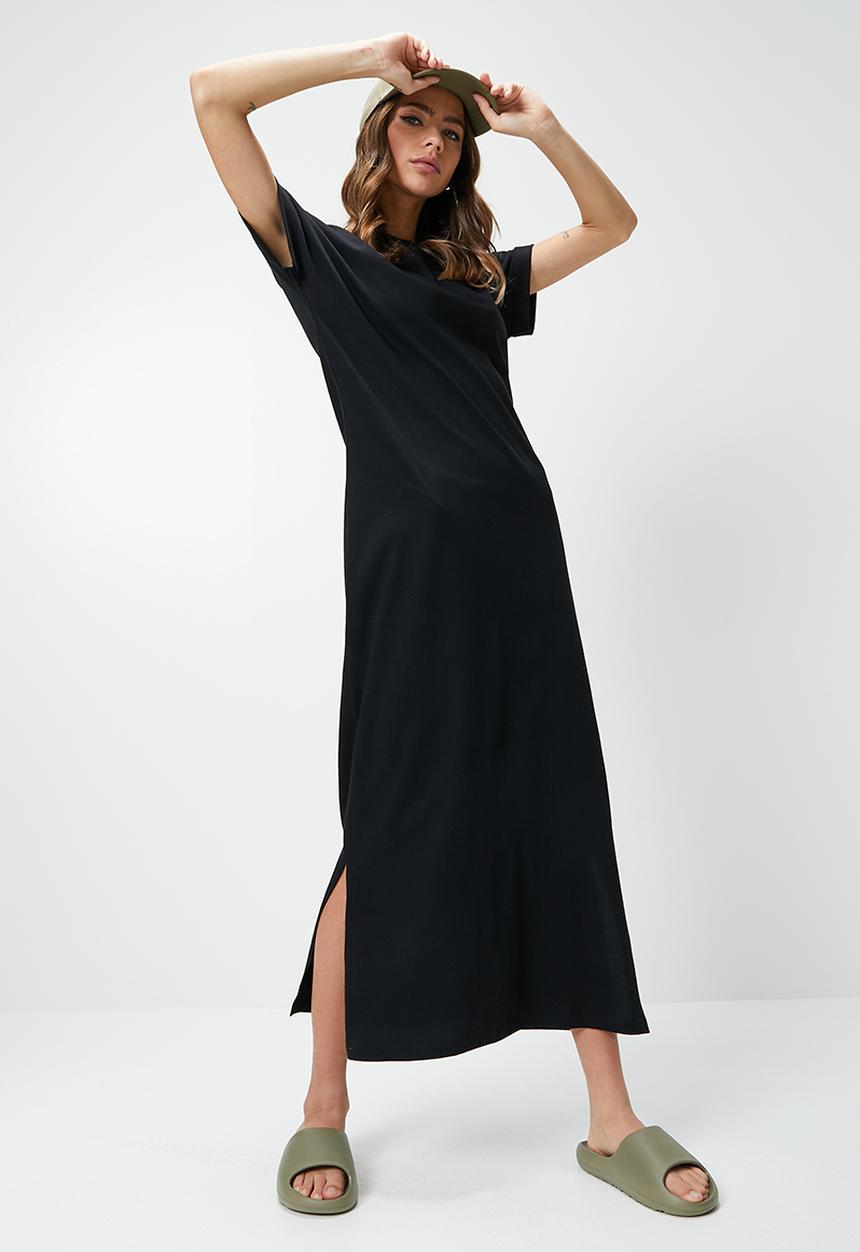 Blake - Midi T-shirt dress - black