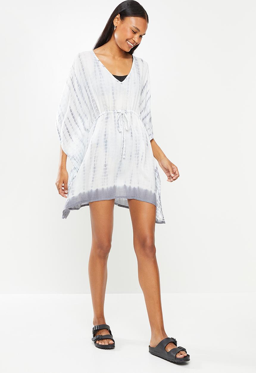 Lizzy - Lainey styled overswim - white & grey 