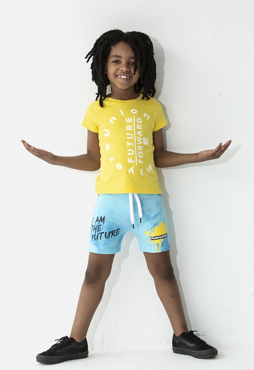 Flyersunion - Short sleeve step tee - yellow