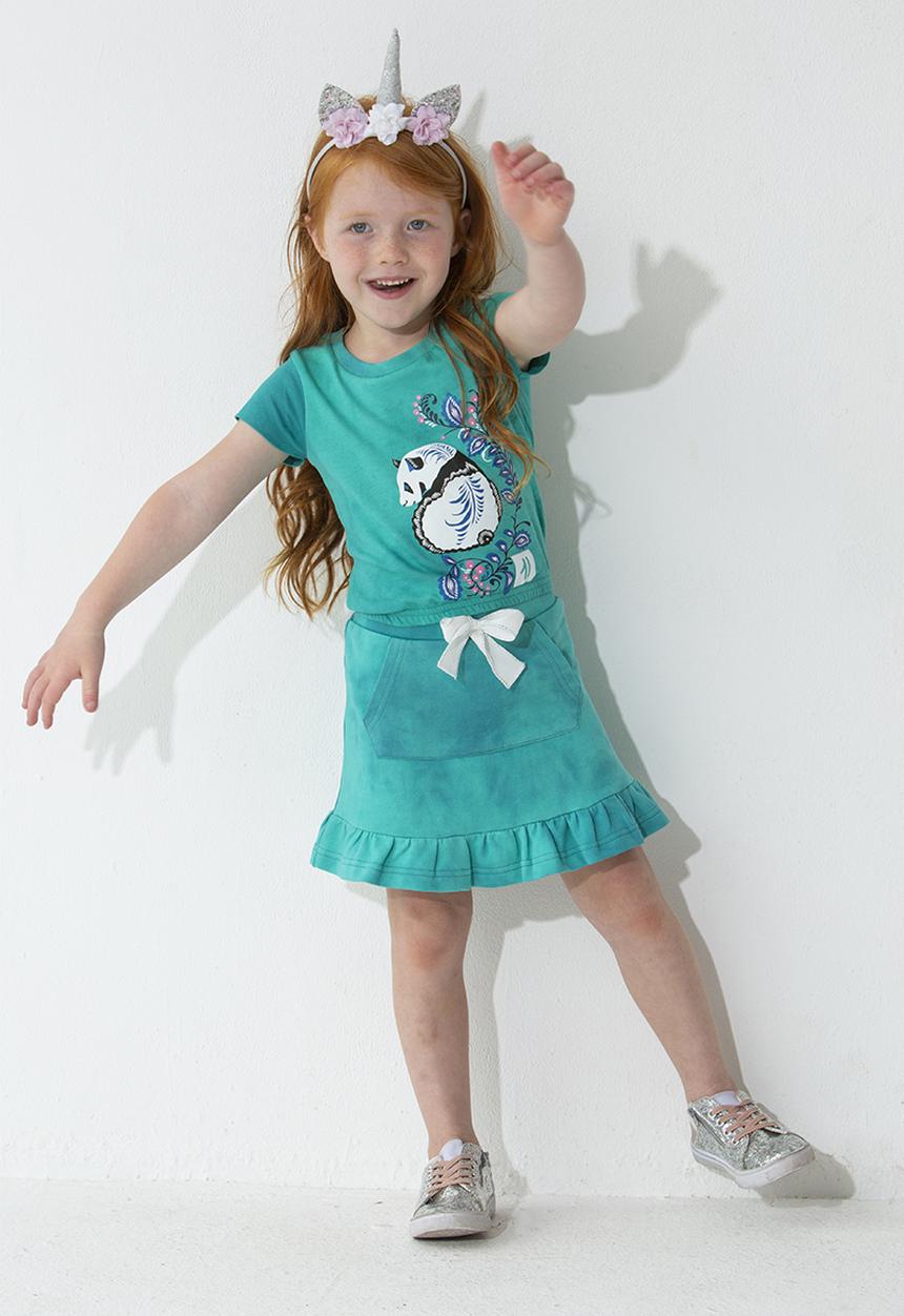 Flyersunion - Elastic waist top - mint  spectra