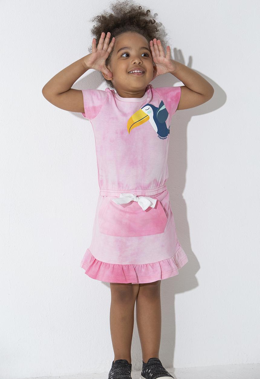 Flyersunion - Elastic waist top - pink spectra