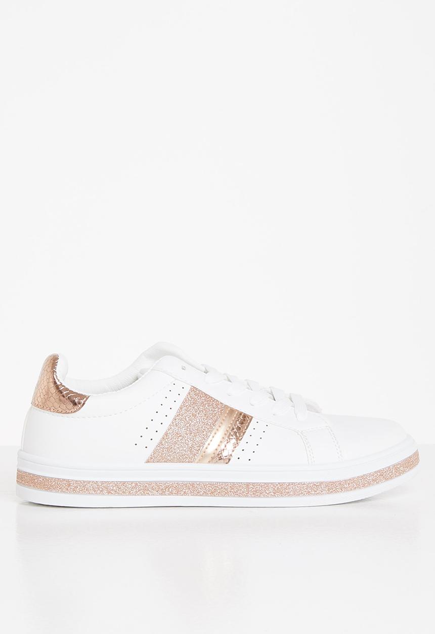 KANGOL - Rasna sneaker - white & rose gold