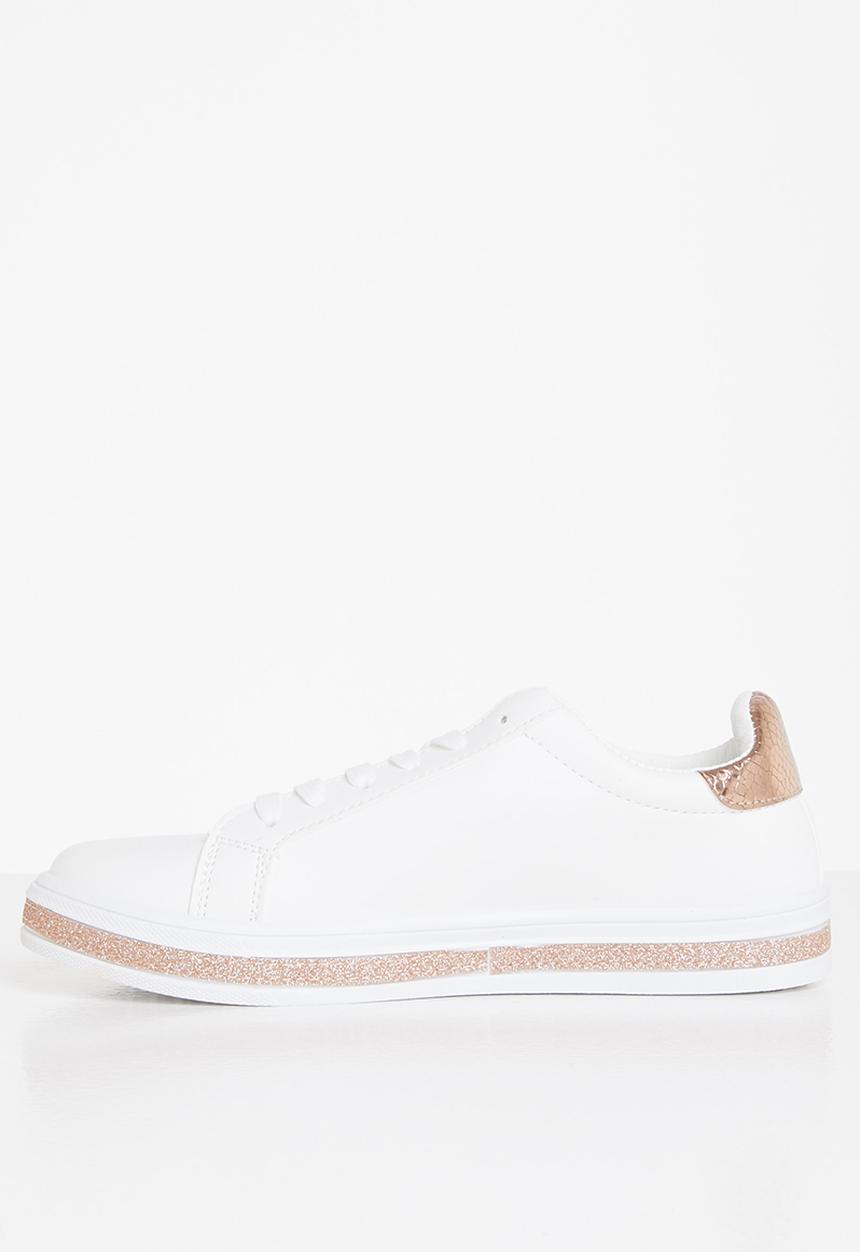 KANGOL - Rasna sneaker - white & rose gold