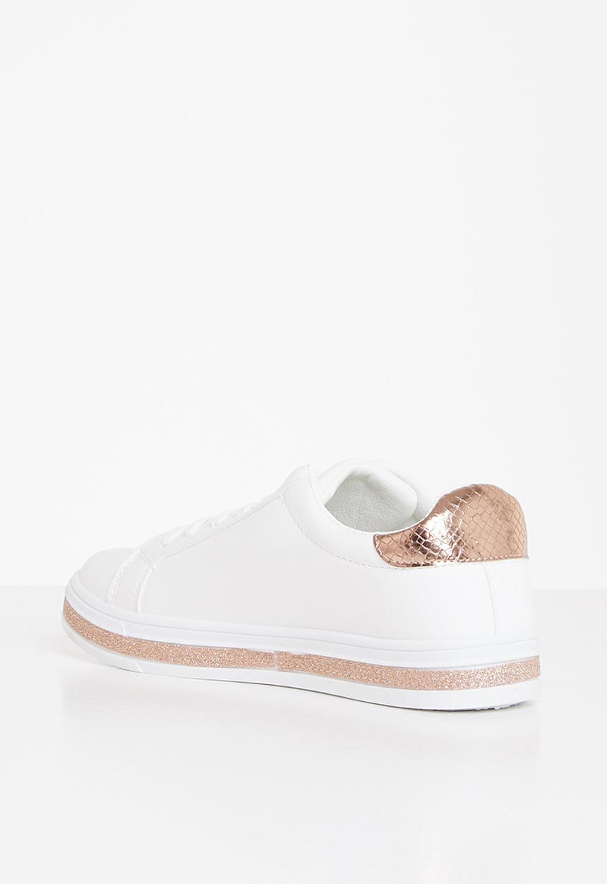 KANGOL - Rasna sneaker - white & rose gold