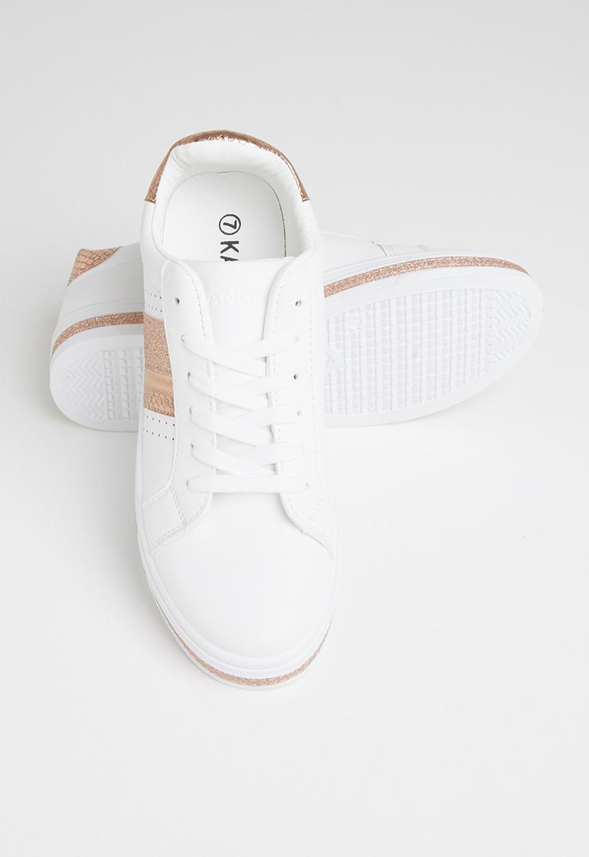 KANGOL - Rasna sneaker - white & rose gold