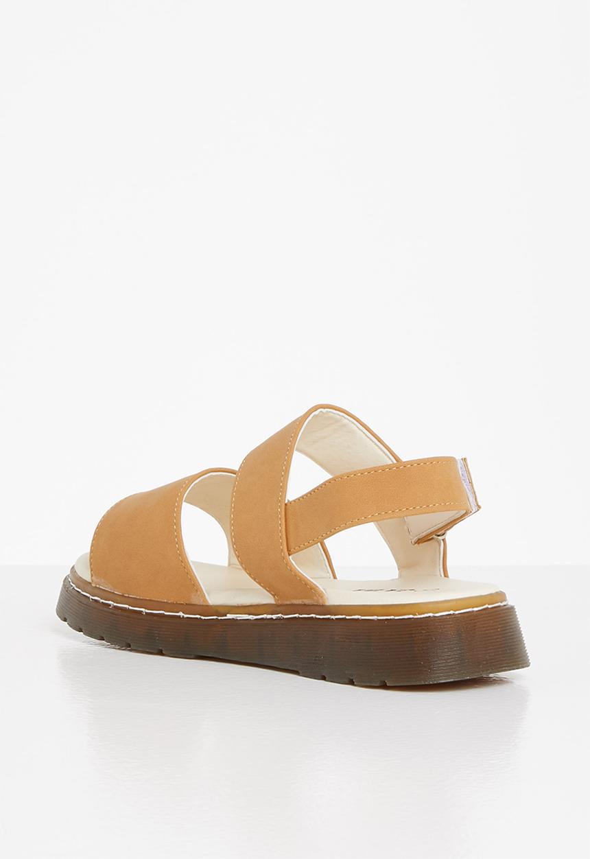 Jada - Double strap slingback sandal - tan