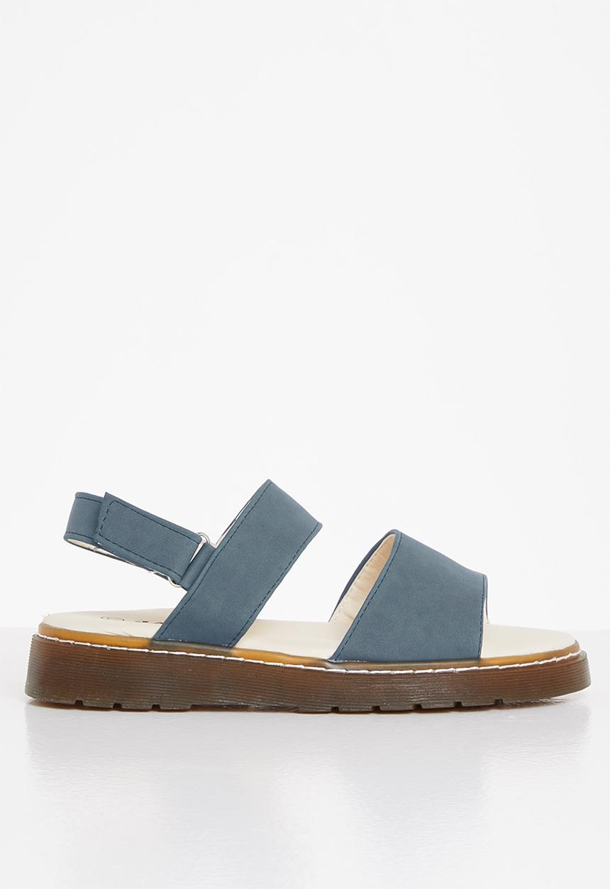 Jada - Double strap slingback sandal - indigo