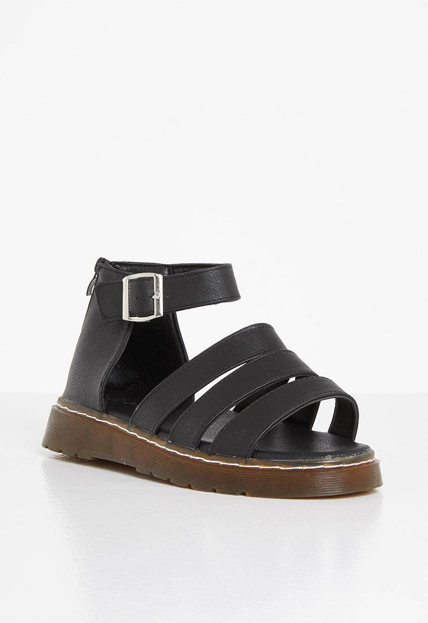 Jada - Strappy buckle sandal - black