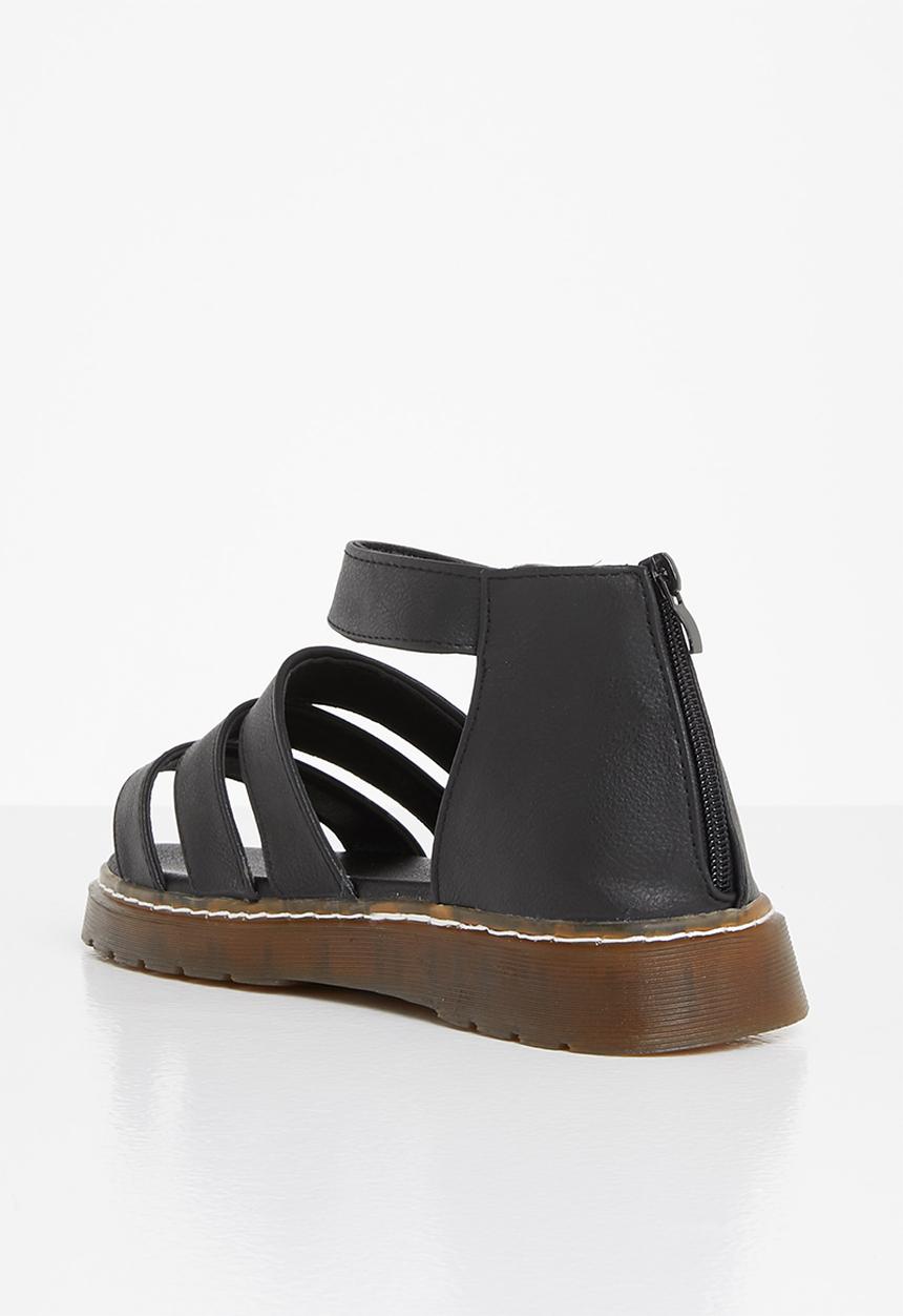 Jada - Strappy buckle sandal - black