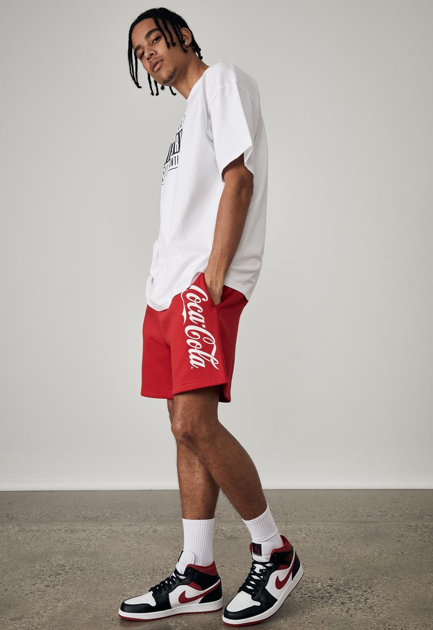 Factorie - Lcn coca cola track short - red 