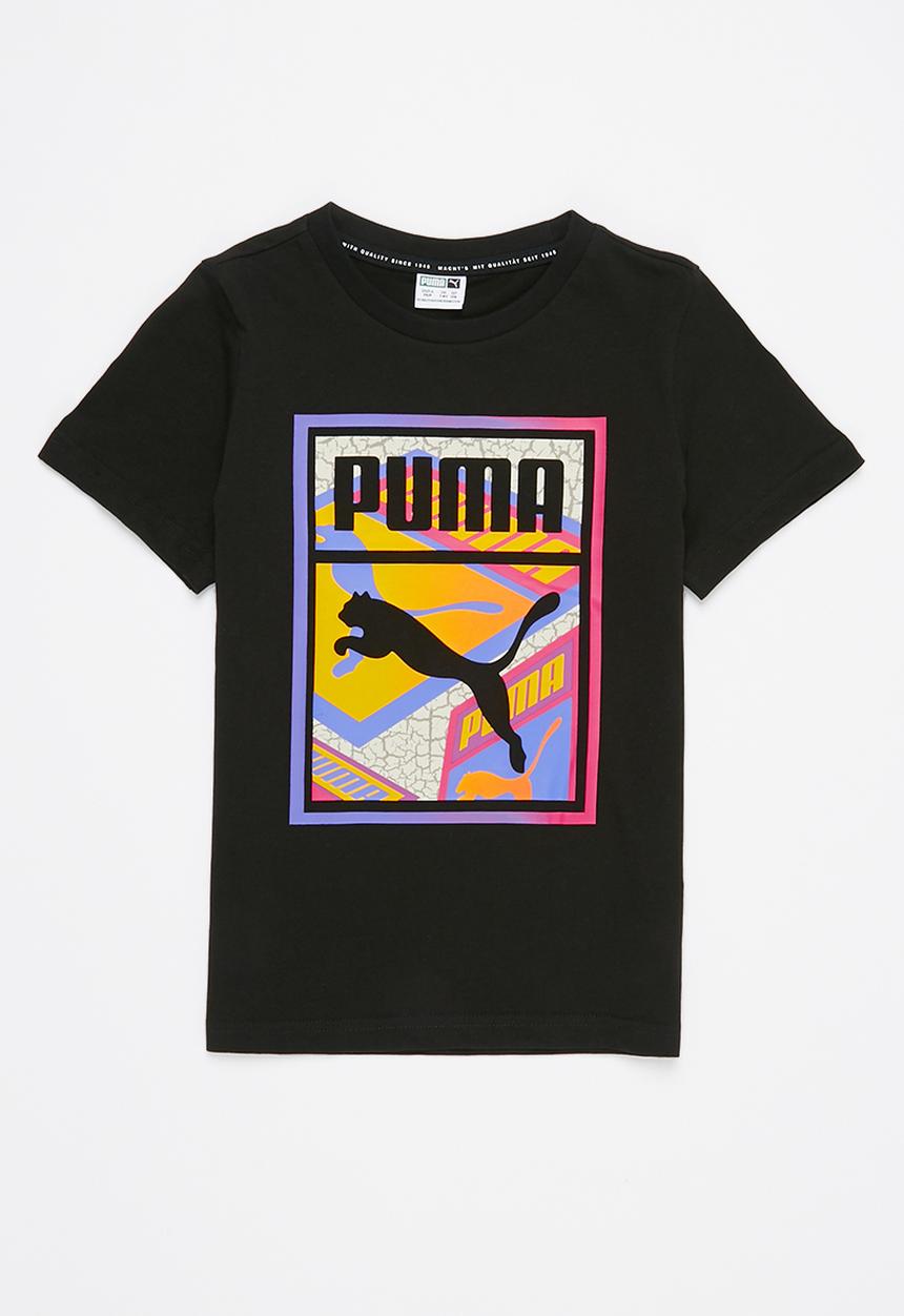 PUMA - Street art graphic tee b - puma black