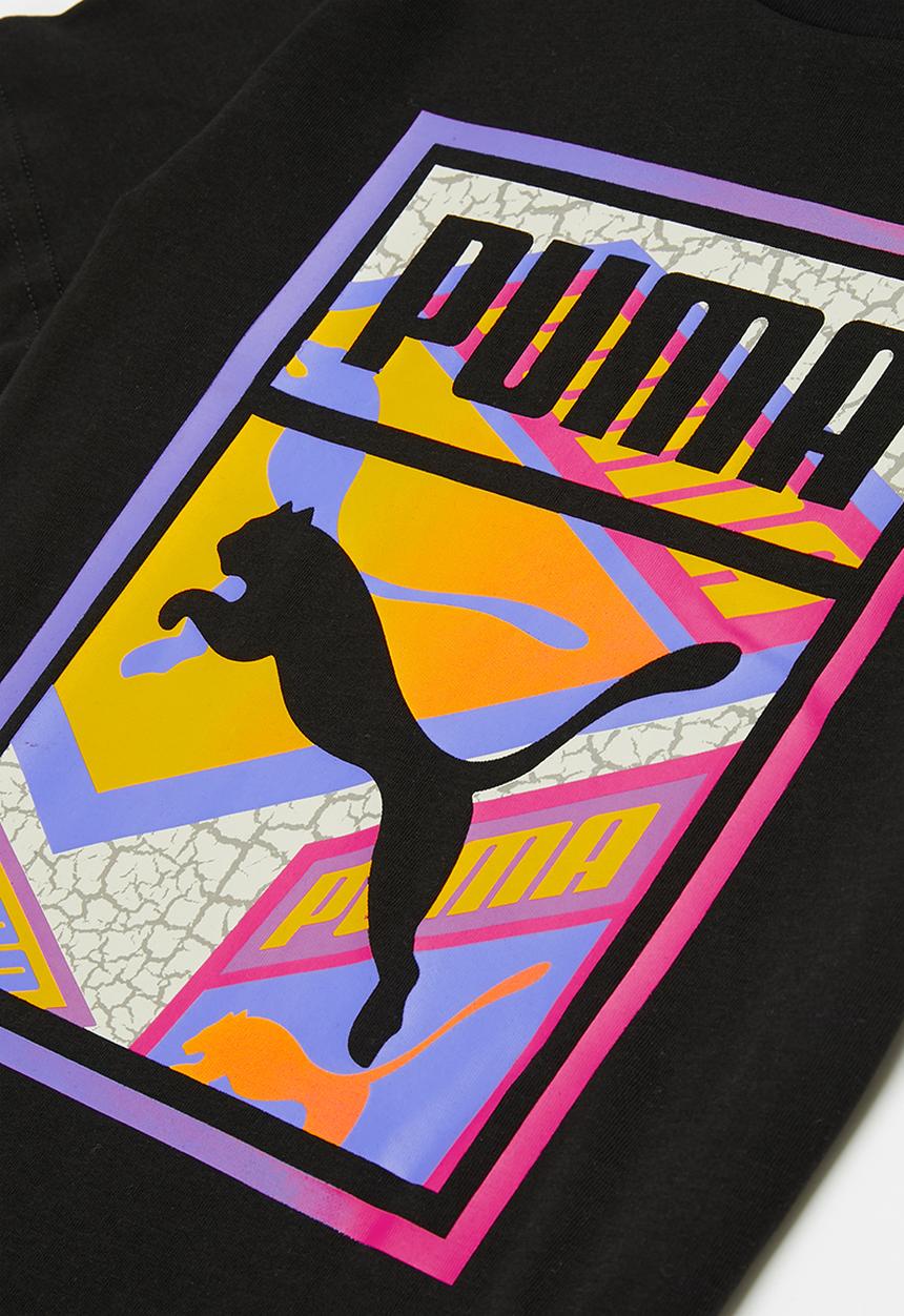 PUMA - Street art graphic tee b - puma black