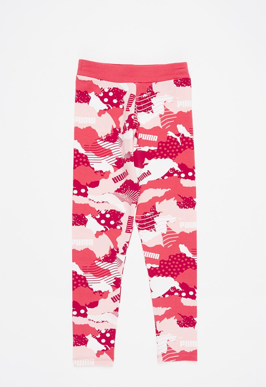 PUMA - Alpha aop leggings g - paradise pink-aop