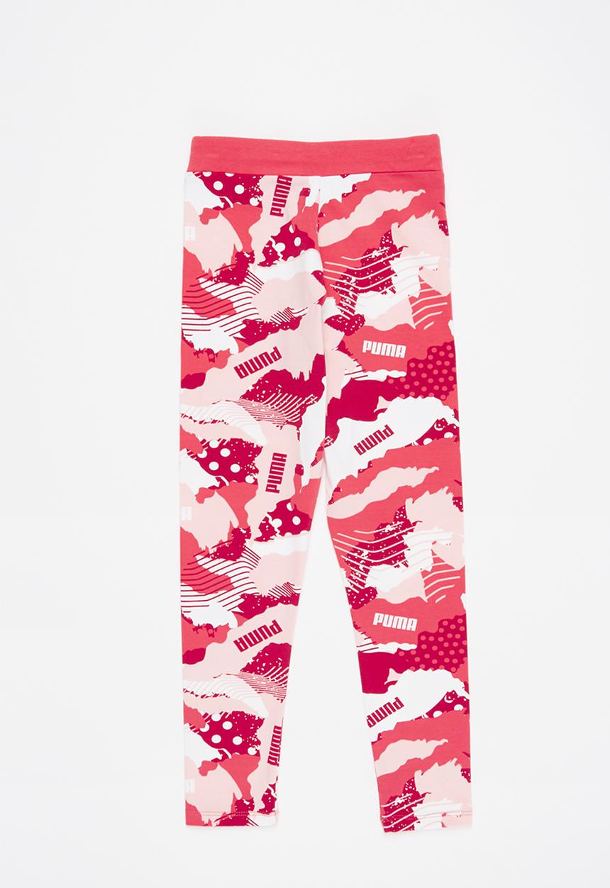 PUMA - Alpha aop leggings g - paradise pink-aop