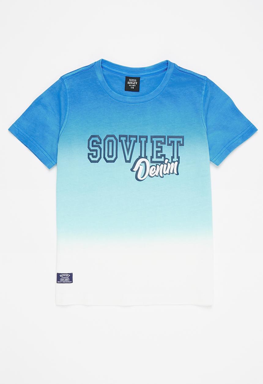 SOVIET - B stallion fashion tee - mosaic blue