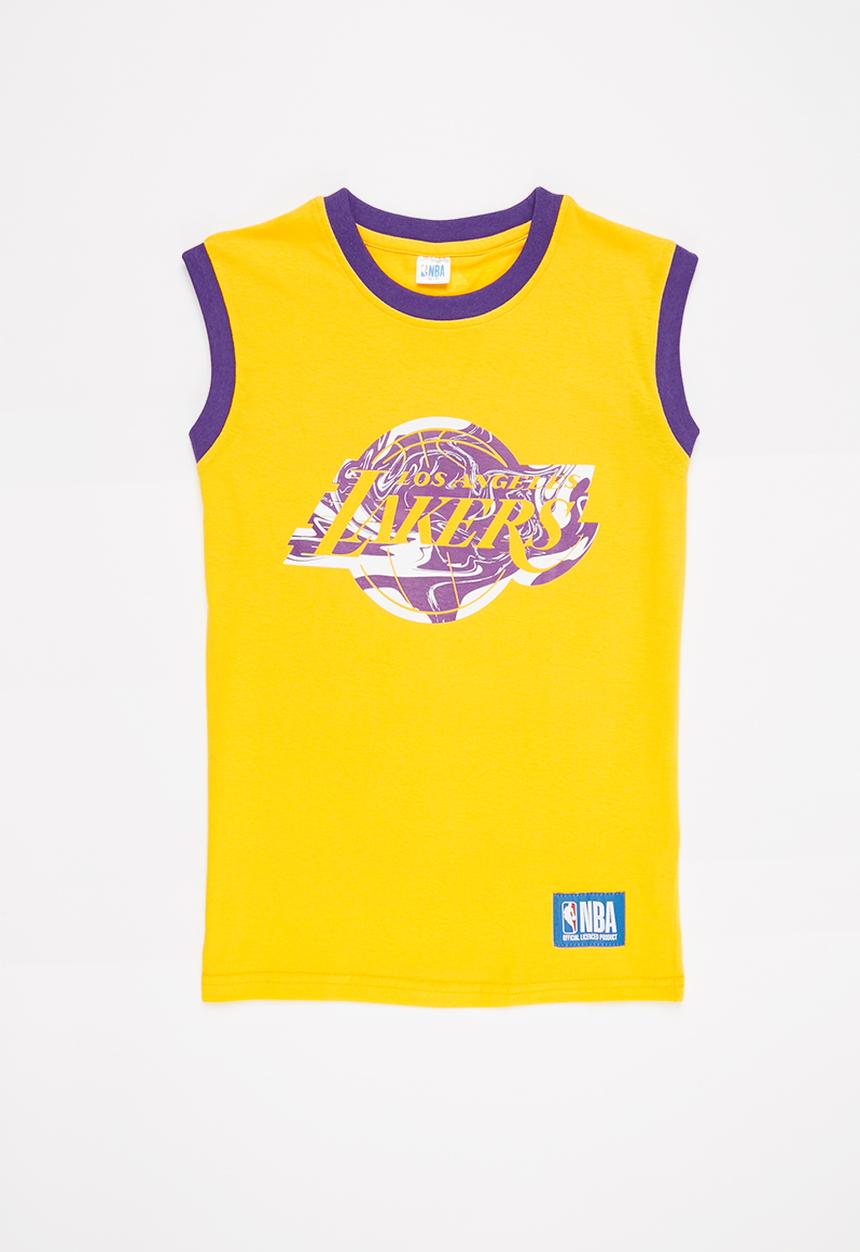 NBA - NBA fly squad vest lakers - yellow