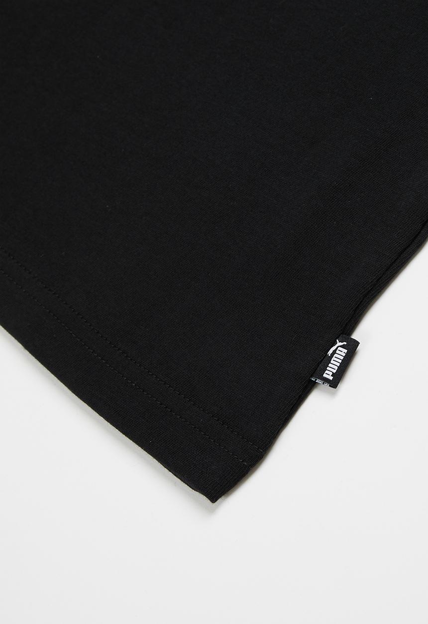 PUMA - Ess+ 2 col logo tee b - puma black-green flash
