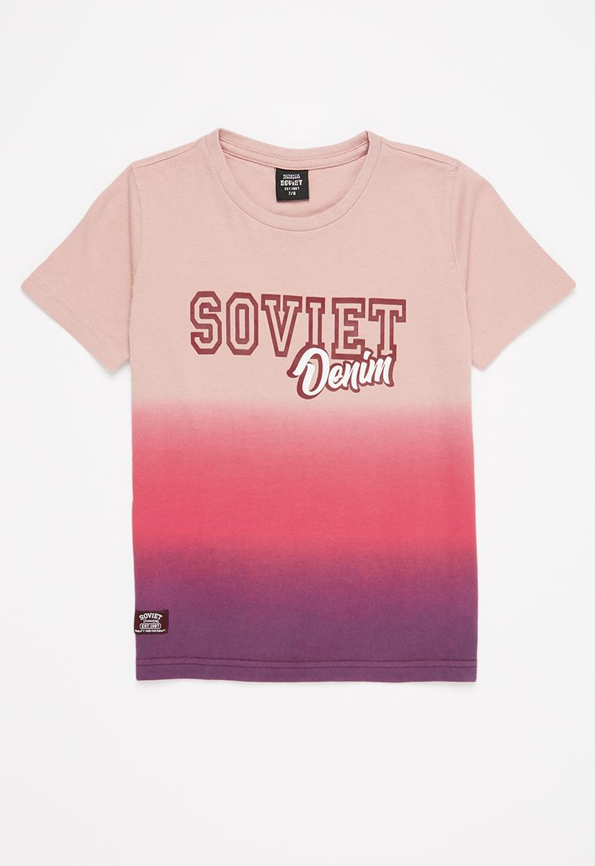 SOVIET - B stallion fashion tee - salmon
