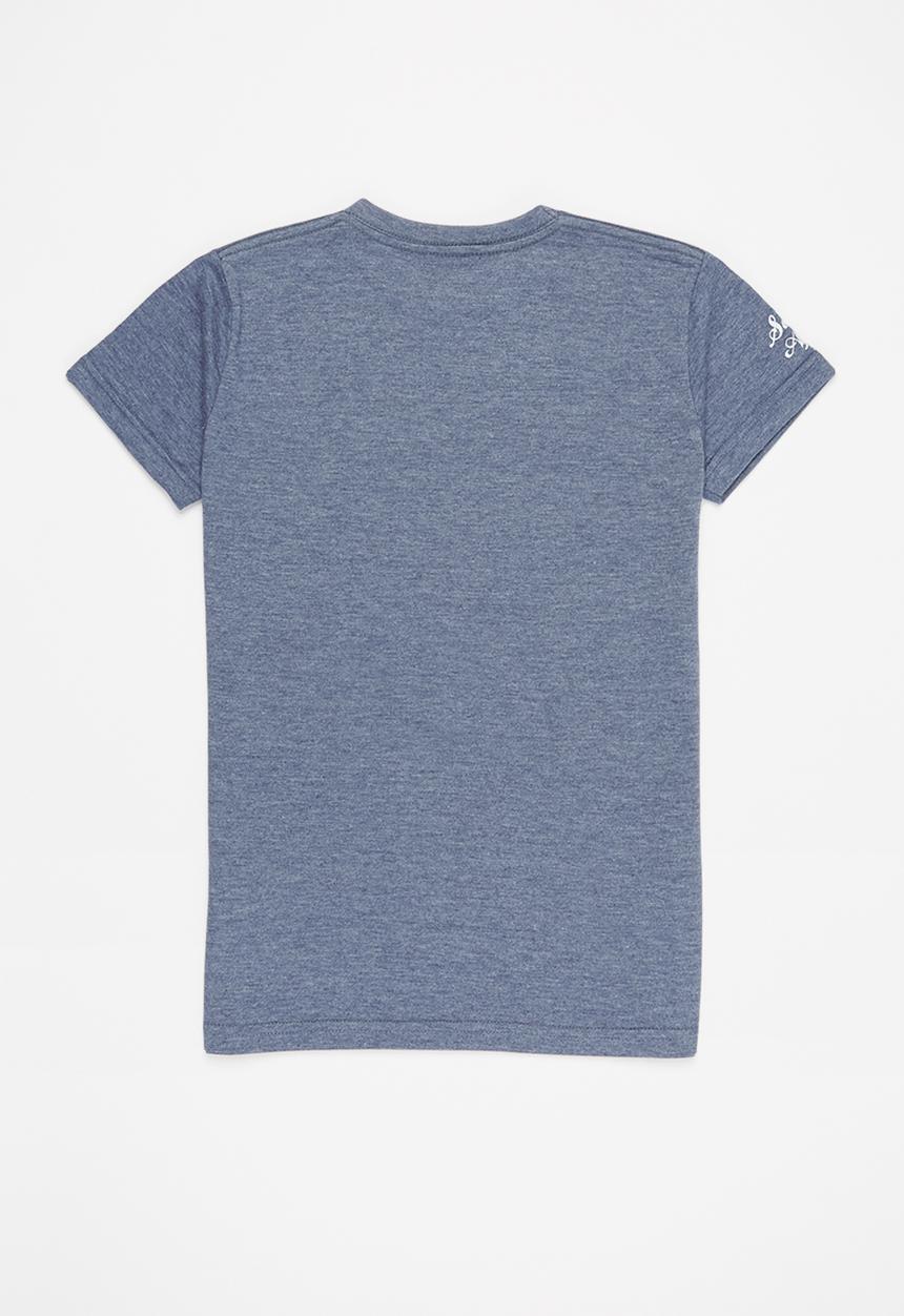 Quiksilver - Sa m&w ss tee yth - insignia blue heather