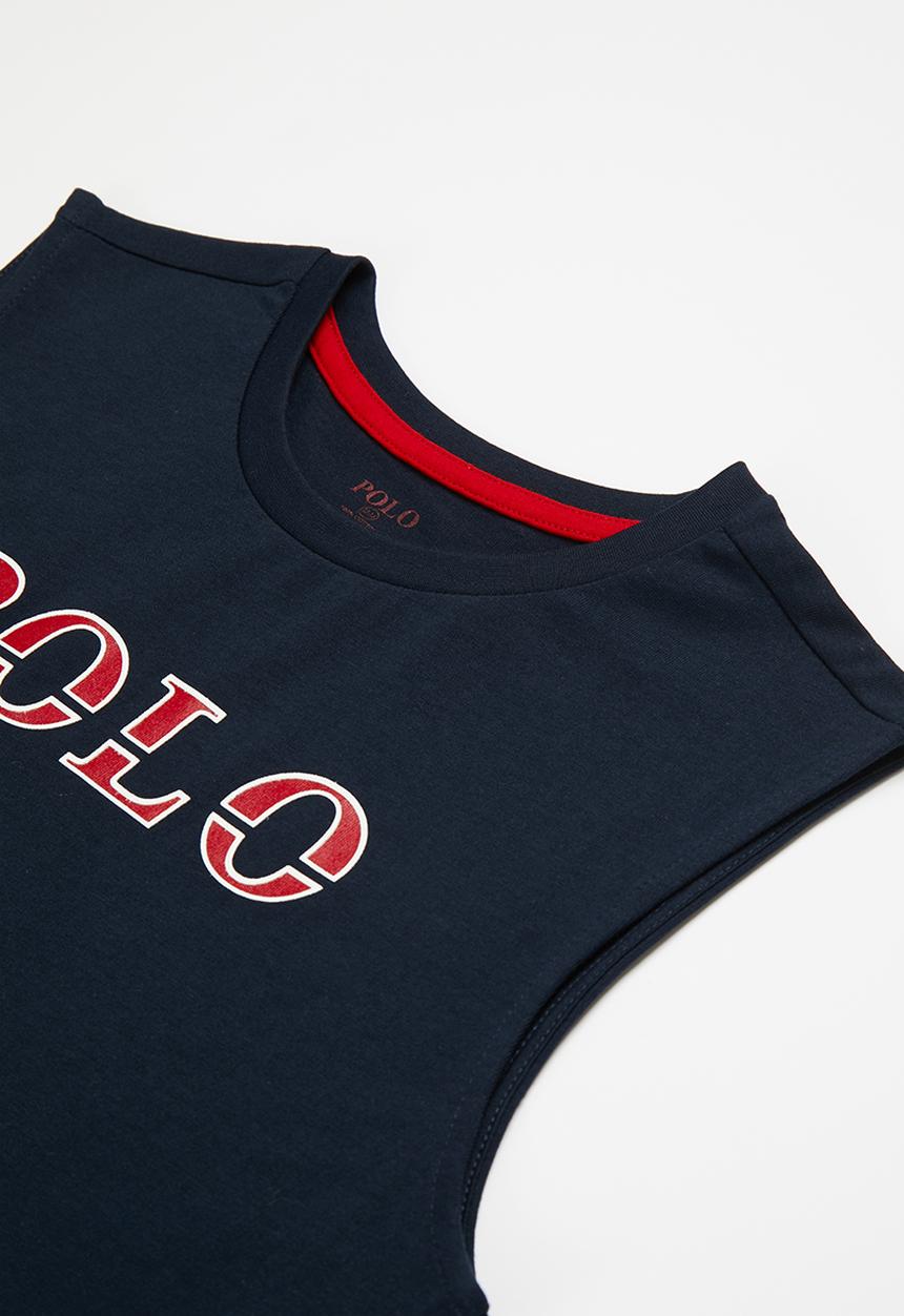 POLO - Boys bryan printed vest - navy