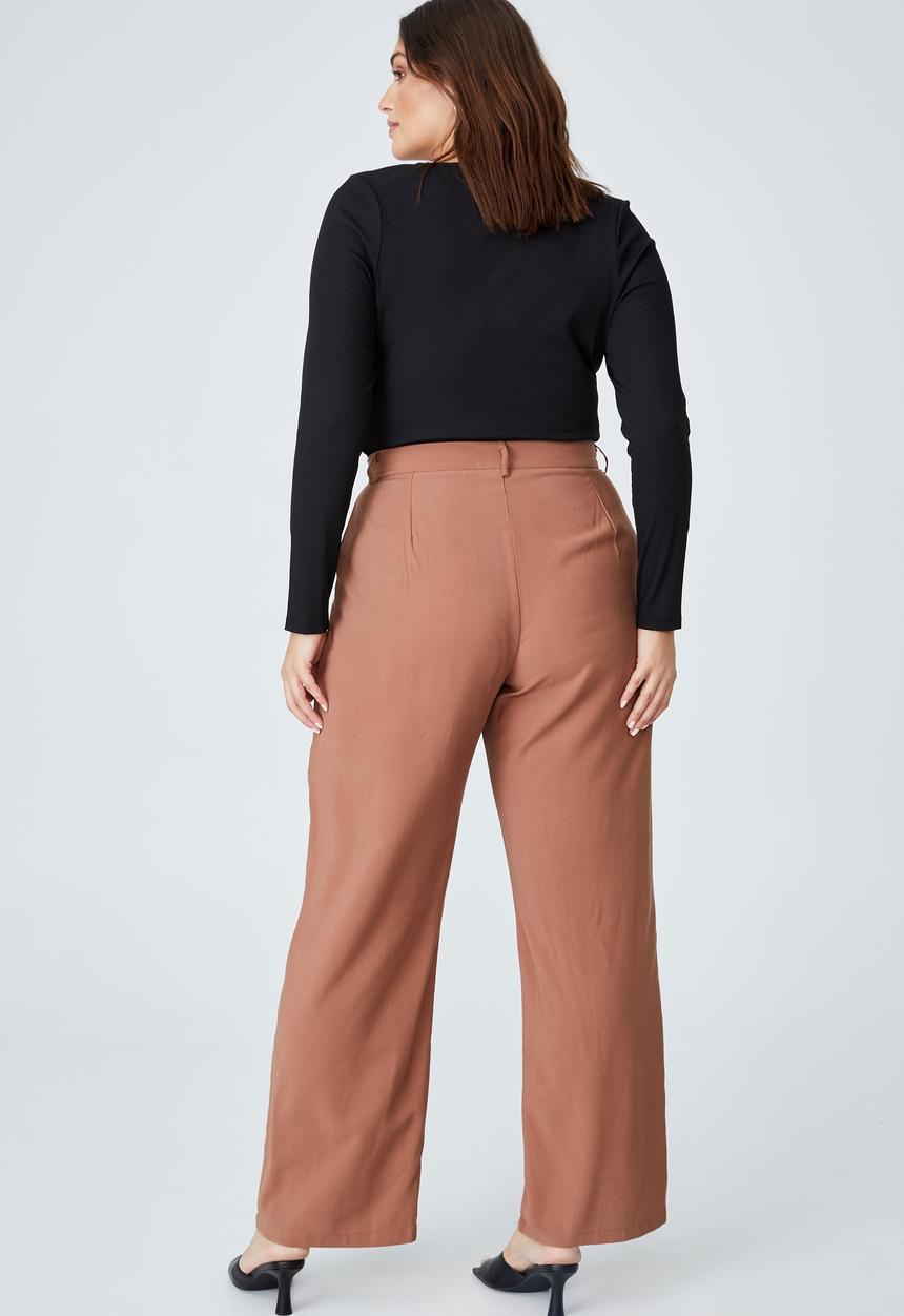 Cotton On - Curve open front long sleeve top - black