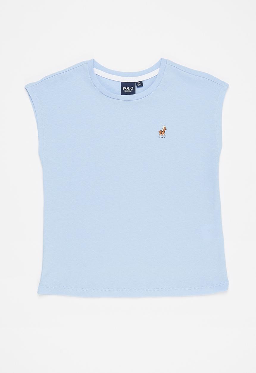 POLO - Girls olivia textured tee - light blue