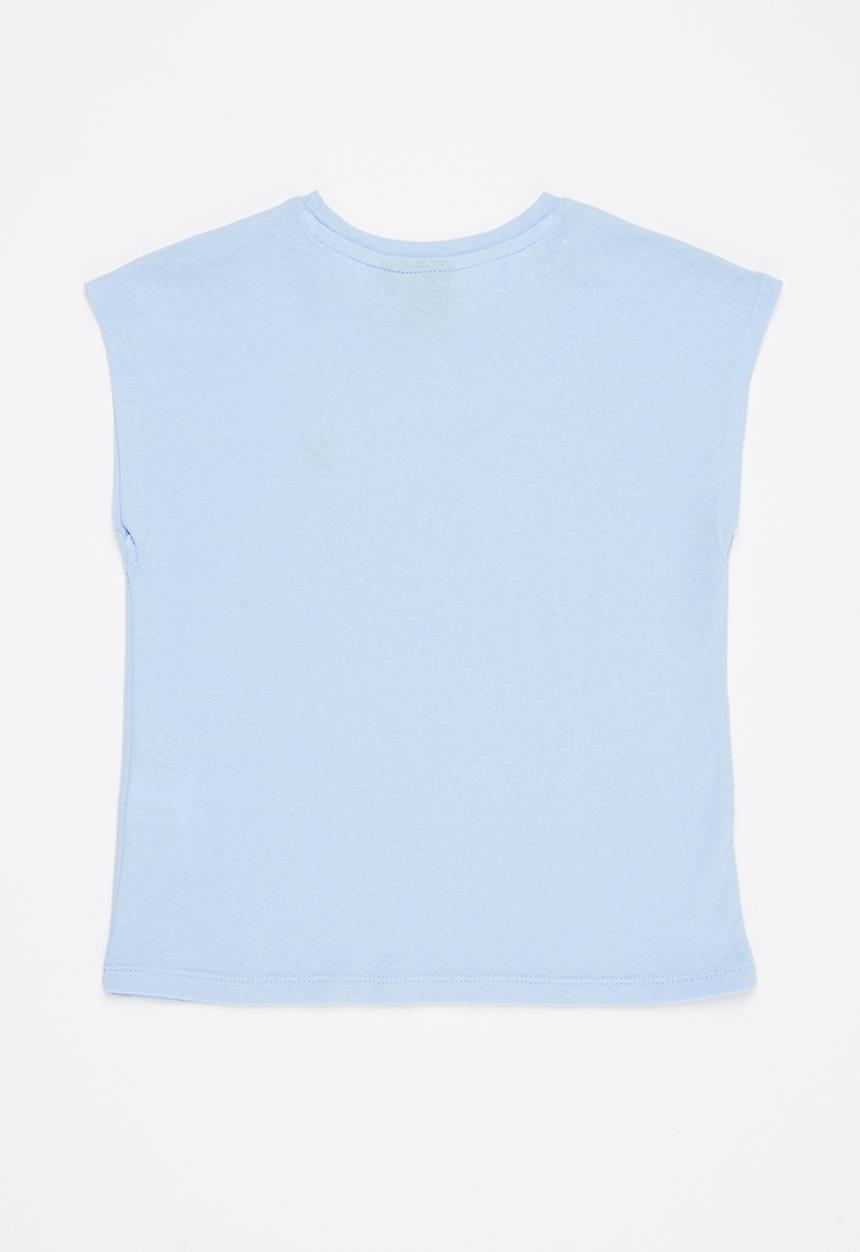 POLO - Girls olivia textured tee - light blue