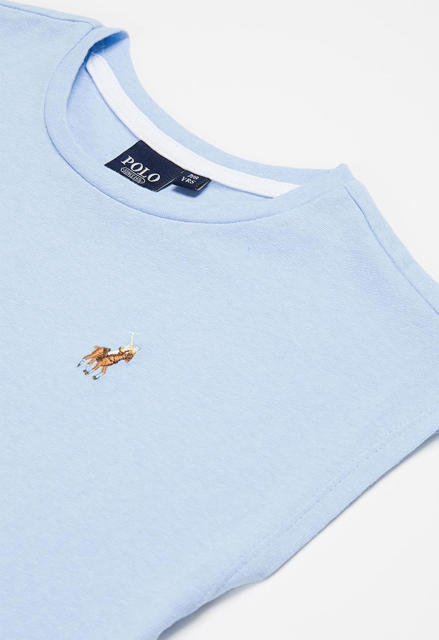 POLO - Girls olivia textured tee - light blue