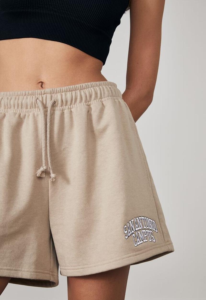 Factorie - Loopback fleece short - brown mushroom/san antonio