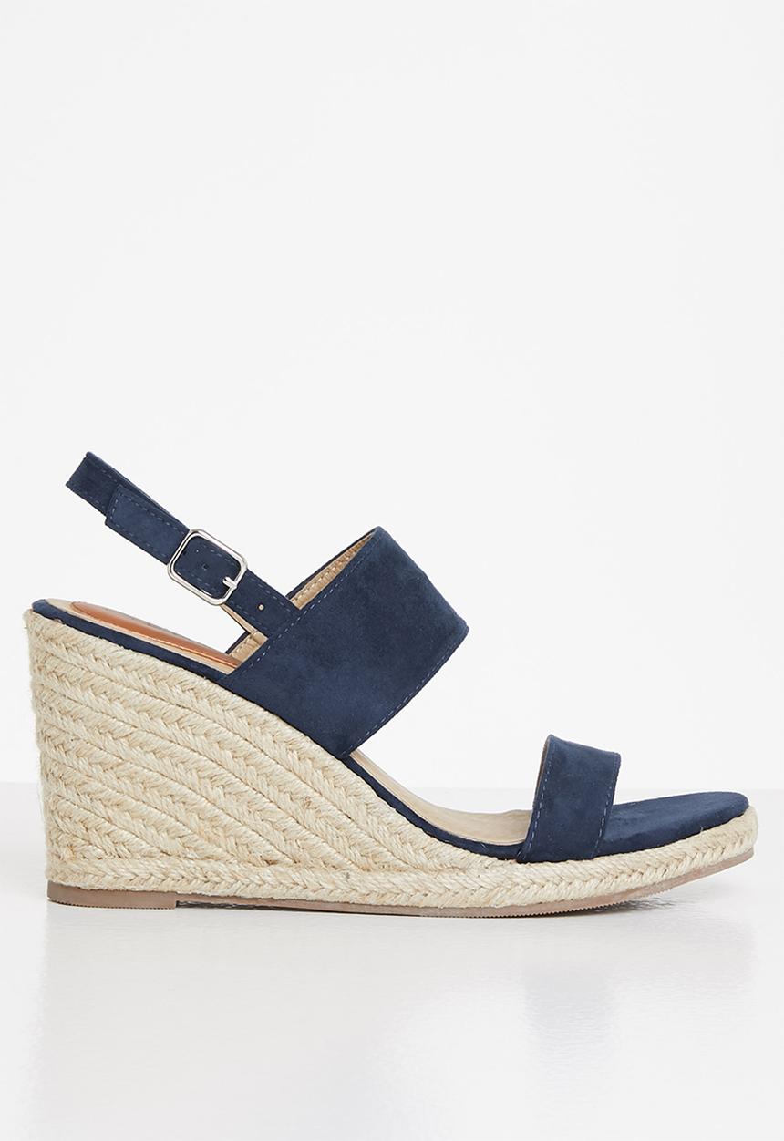 edit - Shelby espadrille wedge - navy