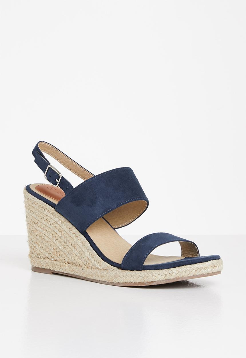edit - Shelby espadrille wedge - navy