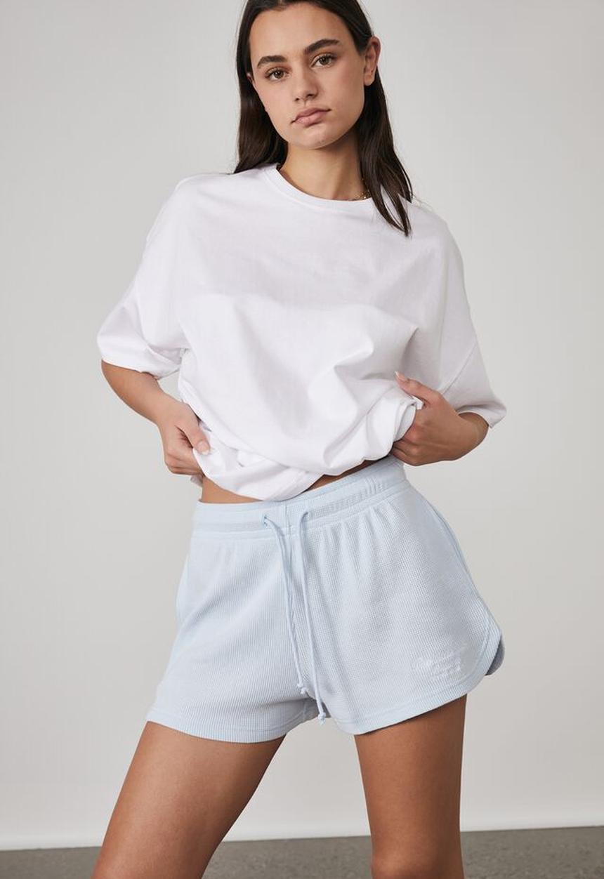 Factorie - Mini waffle short - skyway/poolside club