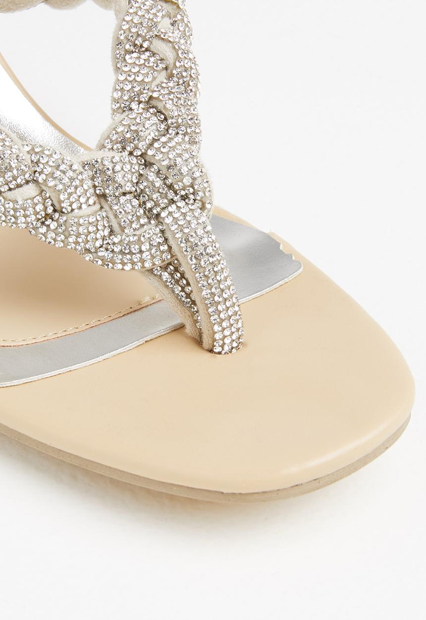 MILLA - Gigi embellished mule - natural