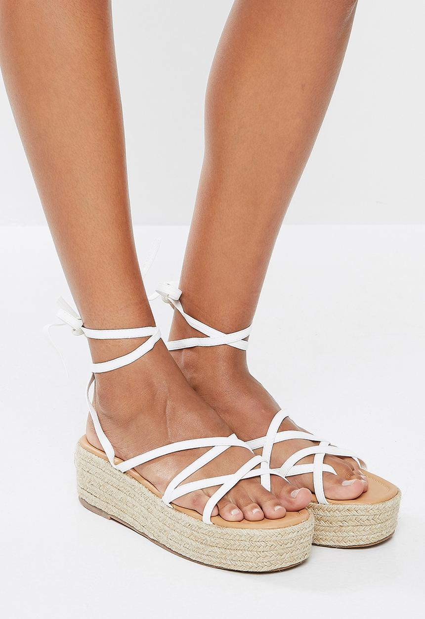 Superbalist - Amber wedge heel - white