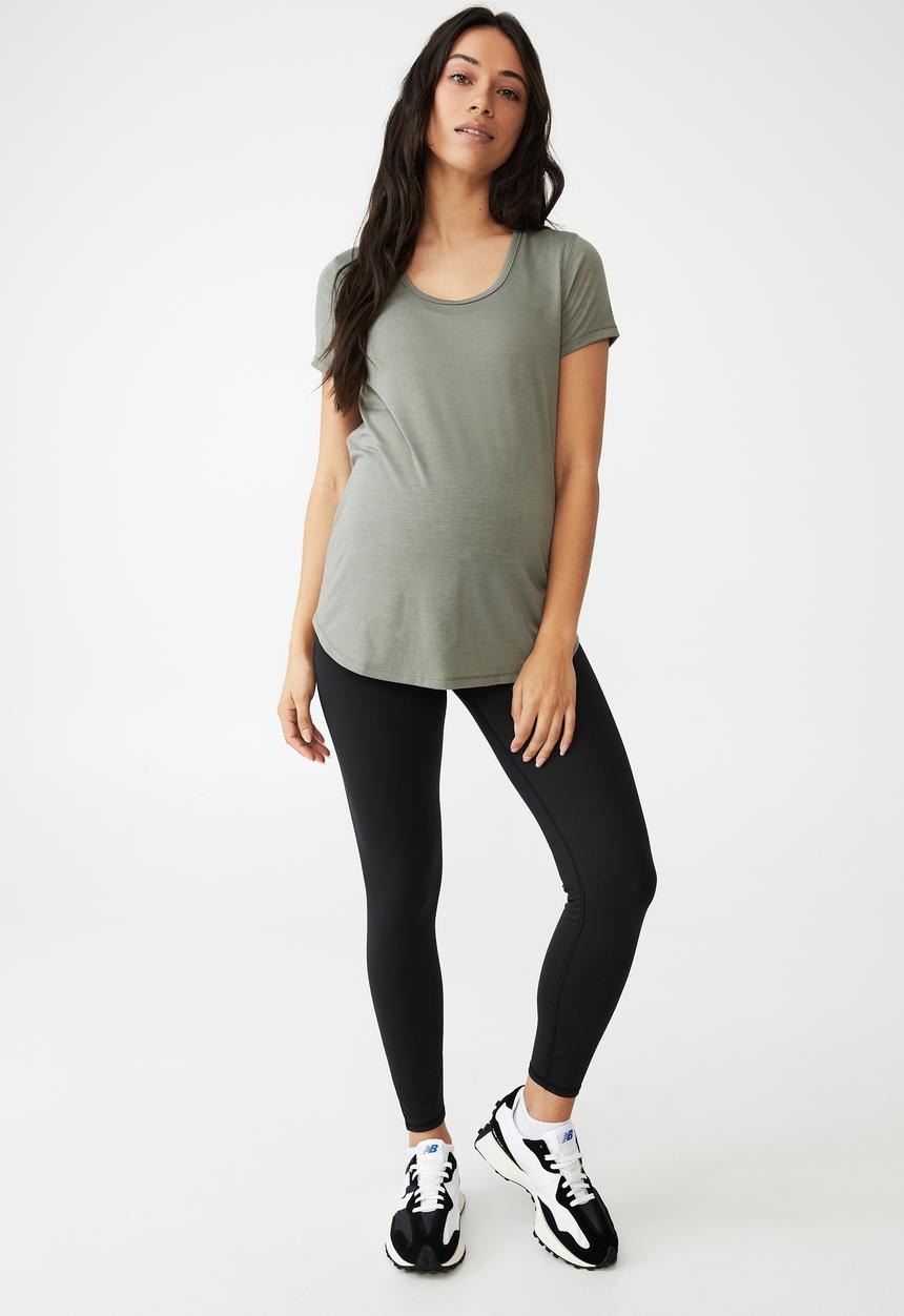 Cotton On - Maternity ultra soft movement full length tight - black