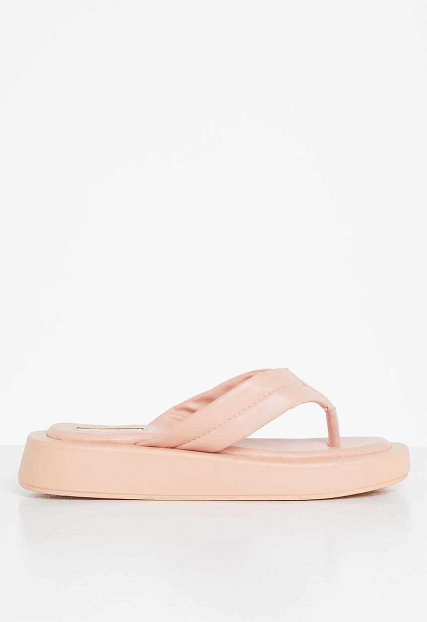 Plum - Honey chunky flatform flip flop - pink