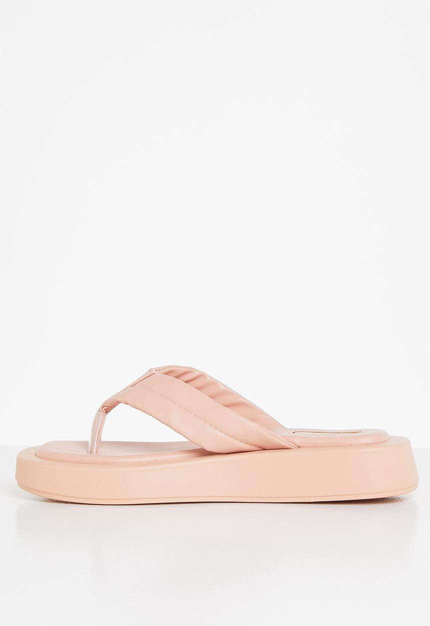 Plum - Honey chunky flatform flip flop - pink