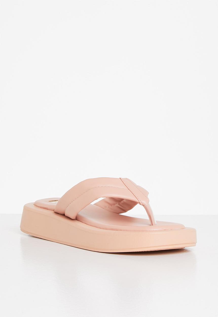 Plum - Honey chunky flatform flip flop - pink
