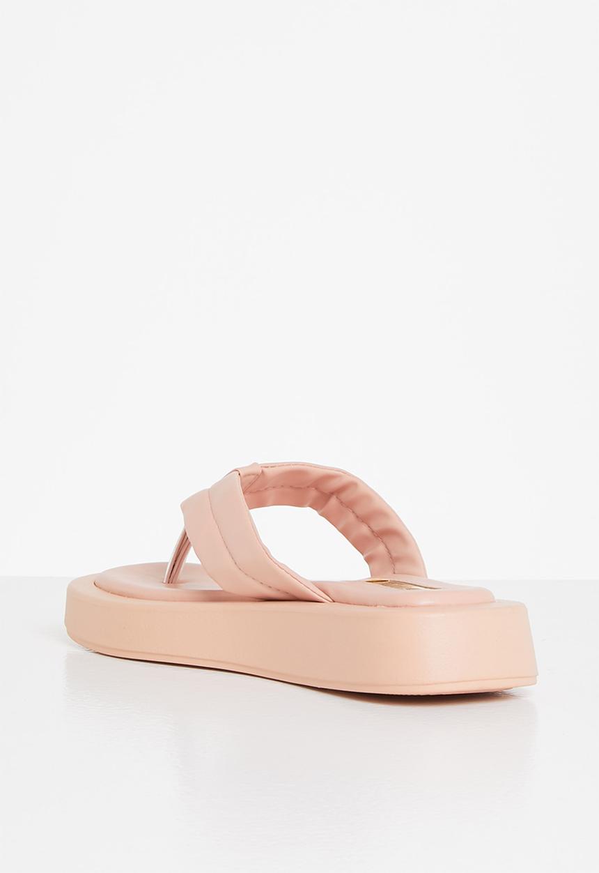 Plum - Honey chunky flatform flip flop - pink