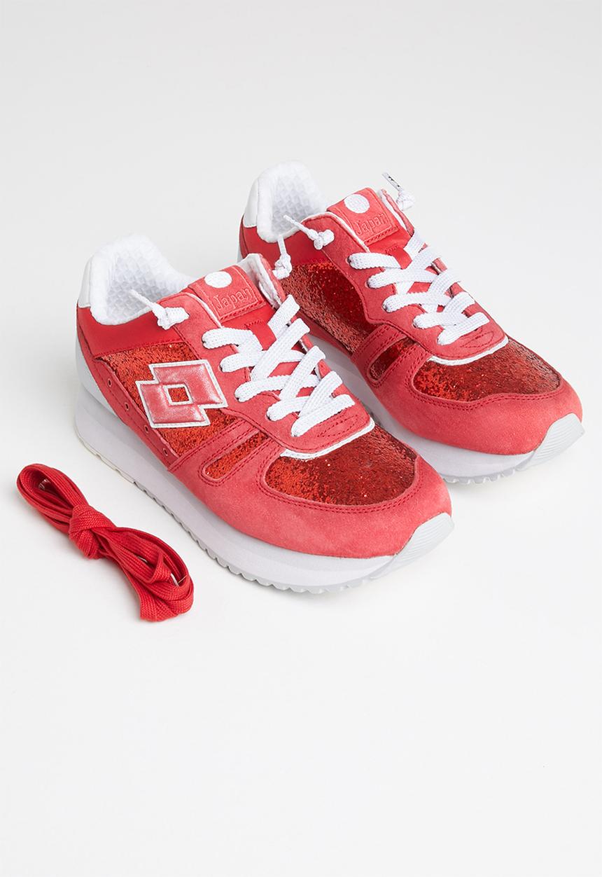 lotto - Tokyo wedge - red jui/wht 